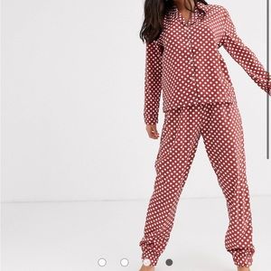 NWOT Misguided Polka Dot Pajama Set US 2
